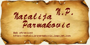 Natalija Parmaković vizit kartica